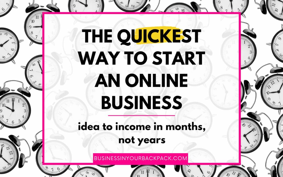 The QUICKEST Way To Start An Online Business in 2024